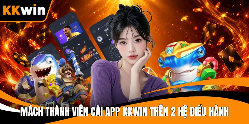 Mách thành viên cài app KKWIN trên 2 hệ điều hành 
